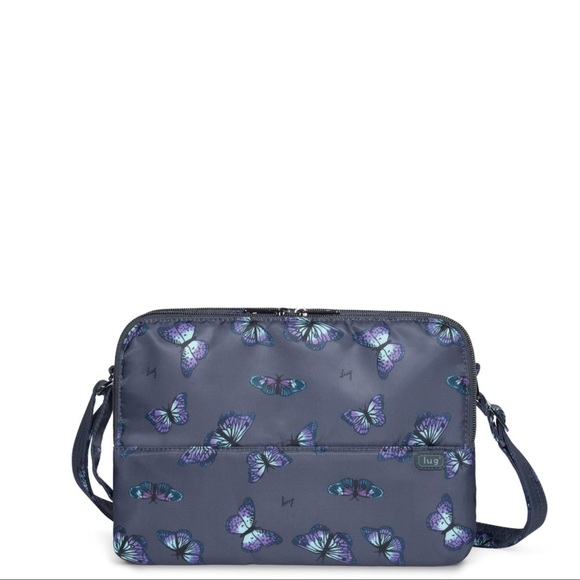 lug Handbags - LUG BUTTERFLY GREY DELTA MINI NWOT With 1 1/2”  adjustable Crossbody Strap NIP